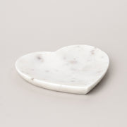 White Marble Heart dish