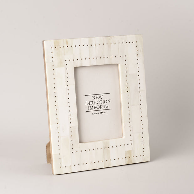Handmade white bone frame (3 sizes)