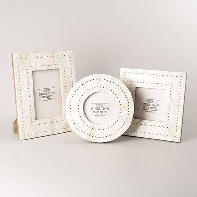 Handmade white bone frame (3 sizes)
