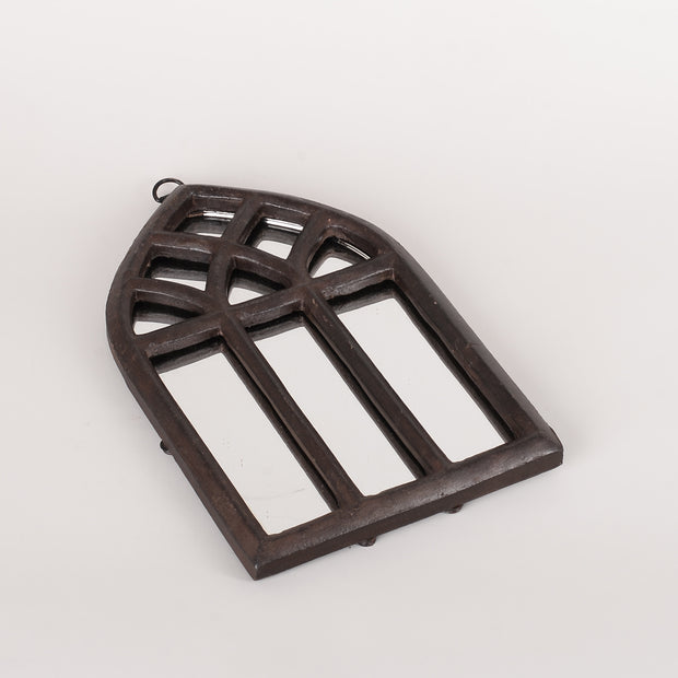 Large Arched "gothic" Iron Mirror