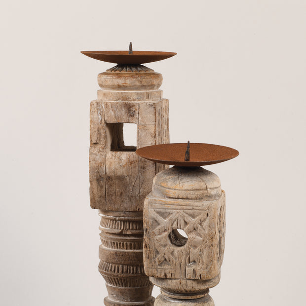 Mini wooden Carved candles