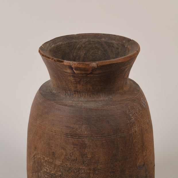 Large Wooden Himachal natural pot