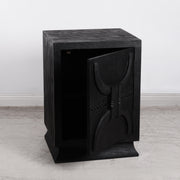 Matte Black tribal bedsides(Pair)