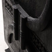 Matte Black tribal bedsides(Pair)