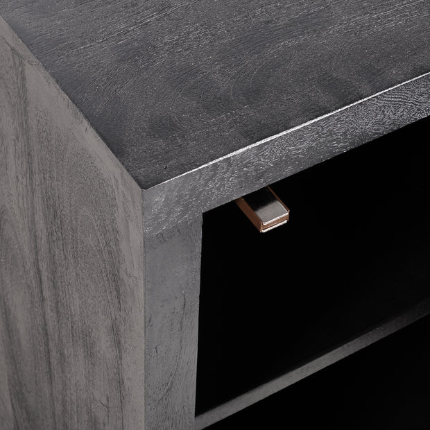 Matte Black tribal bedsides(Pair)