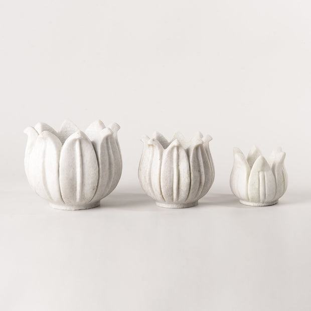 Marble Lotus Tealight holder (3 sizes)