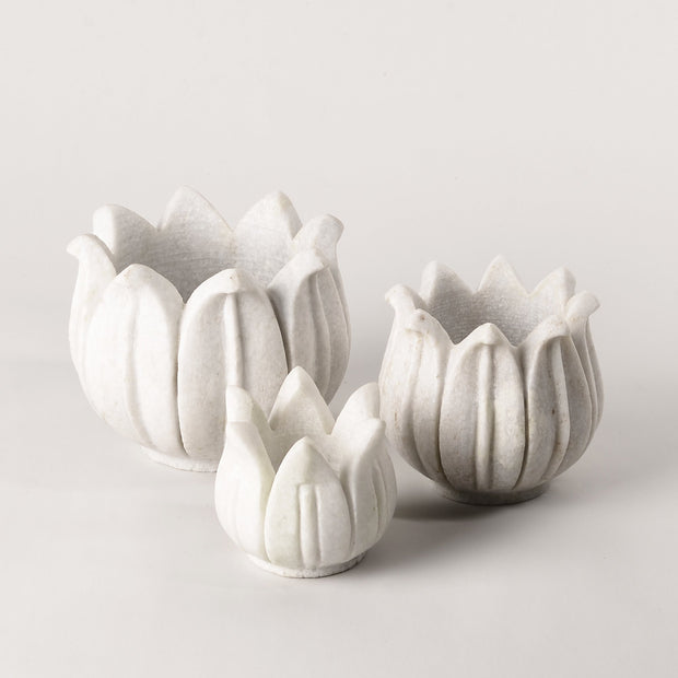 Marble Lotus Tealight holder (3 sizes)