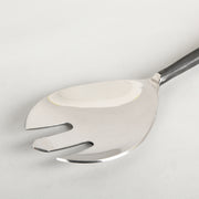 Burnished Salad server W/Twisted Handle and Ring