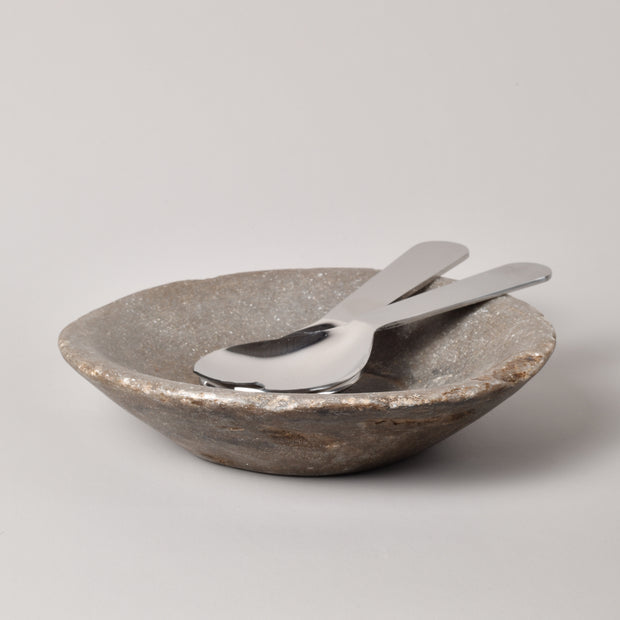 Mini chunky polished salad server