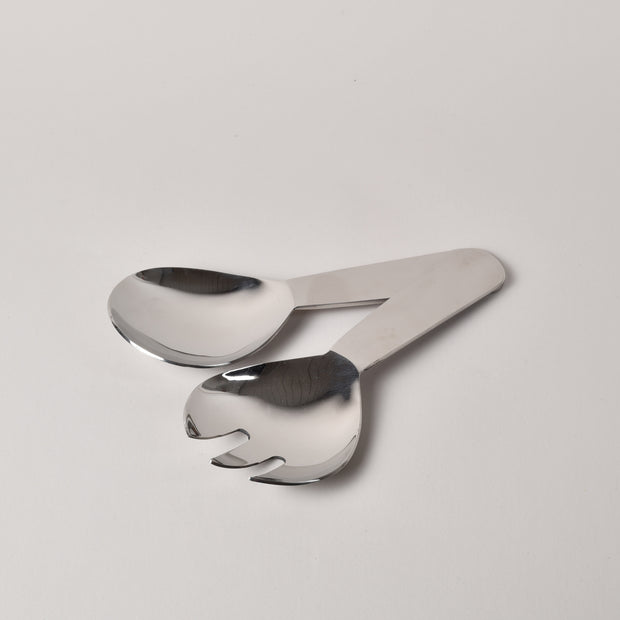 Mini chunky polished salad server
