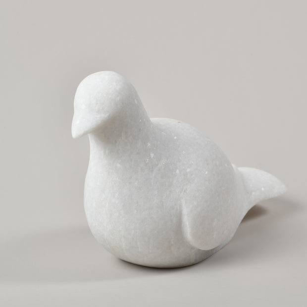 Large White Marble Dove