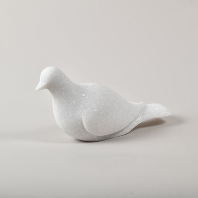Large White Marble Dove