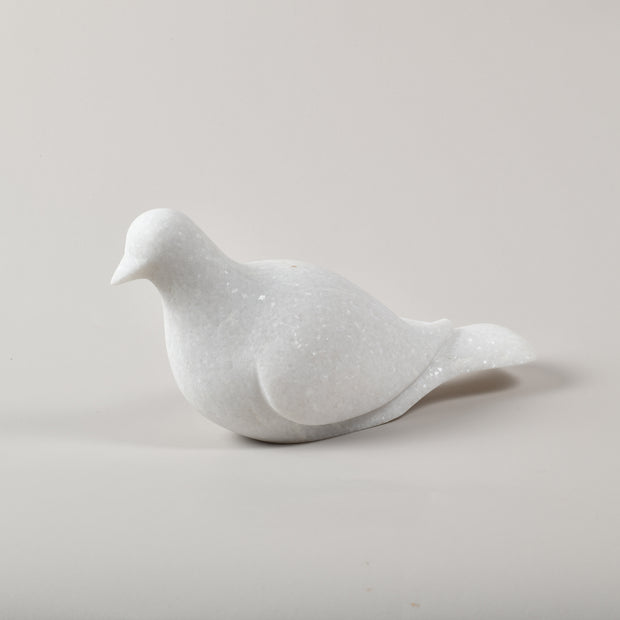 Large White Marble Dove