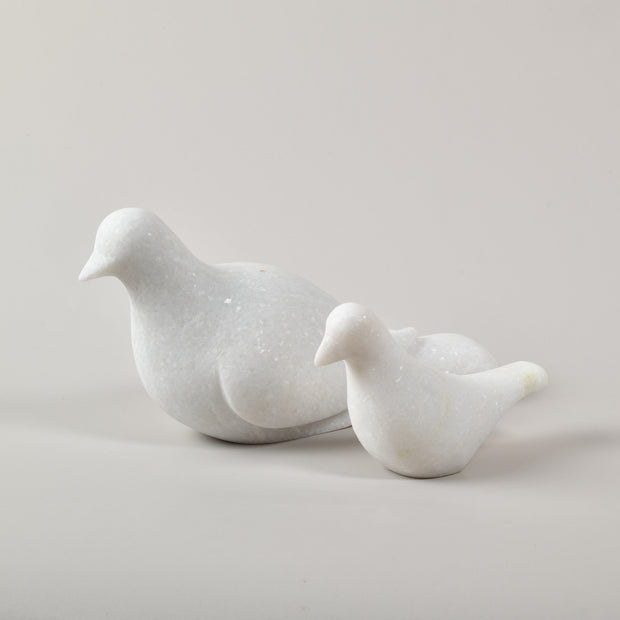 Large White Marble Dove