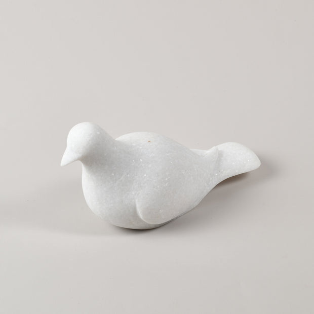Large White Marble Dove