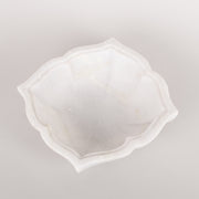 Square marble flower bowl in 2 sizes