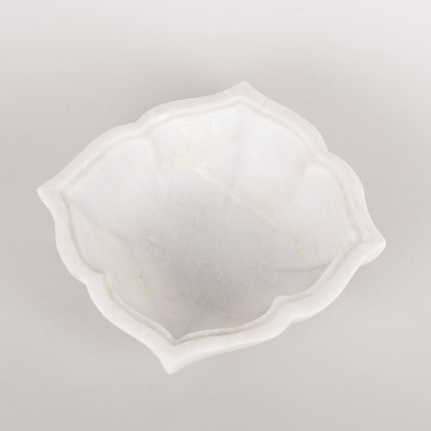 Square marble flower bowl in 2 sizes