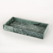 Green marble rectangle tray