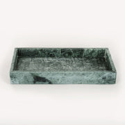 Green marble rectangle tray