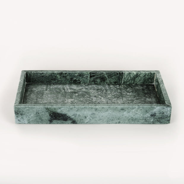 Green marble rectangle tray