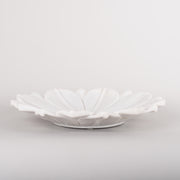 Handmade white marble flower dish