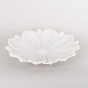 Handmade white marble flower dish