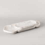 Small White Marble Mishka tray