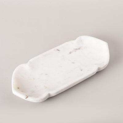 Small White Marble Mishka tray