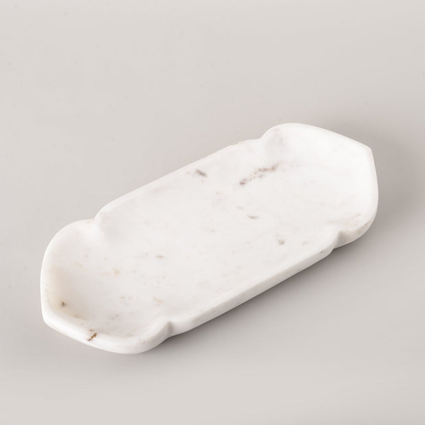 Small White Marble Mishka tray