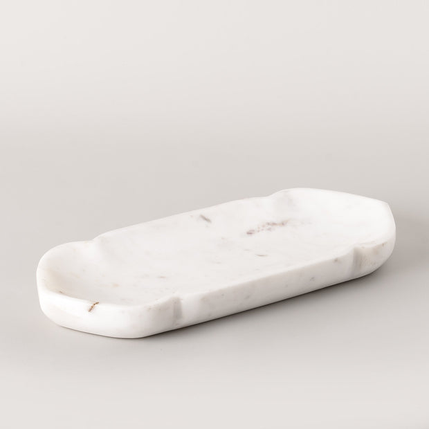 Small White Marble Mishka tray