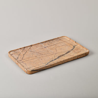 Large 'Fossil Stone" shallow tray