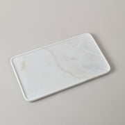 Large White marble shallow tray