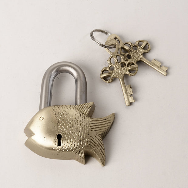 Small Brass Fish Lock