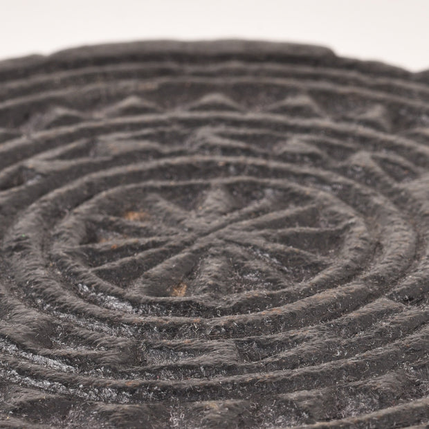 Black Carved unique Stone Trivet/31