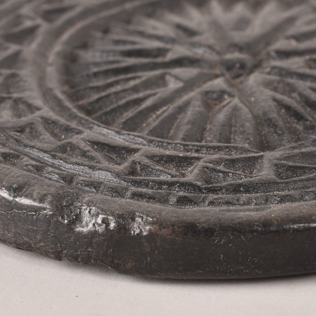 Black Carved unique Stone Trivet/34