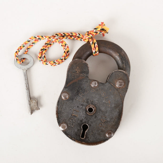 Large Vintage Steel Lock