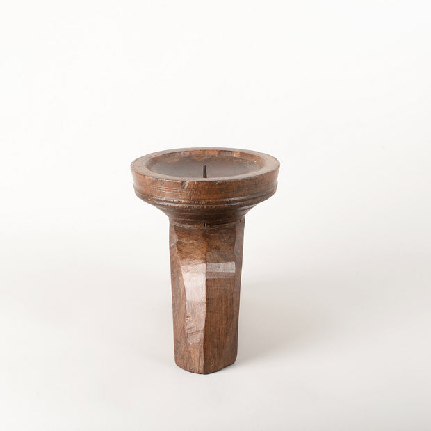 Vintage Candle Holder Bone Inlaid/4