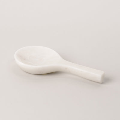 Mini White Marble Spoon Rest