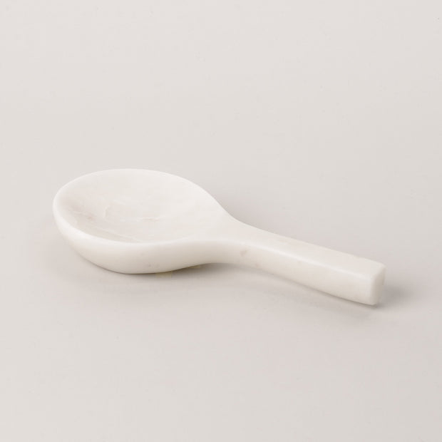 Mini White Marble Spoon Rest