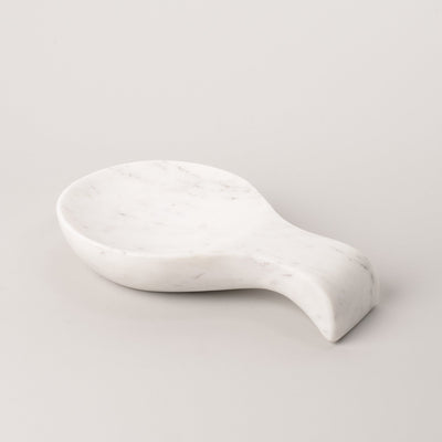 White Marble Thick Spoon Rest